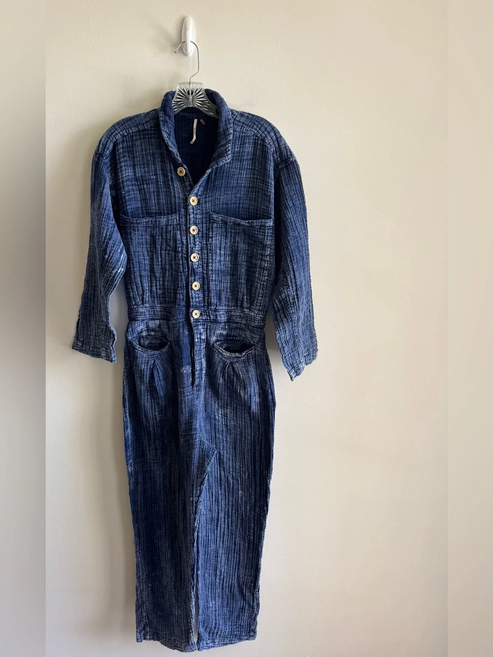 Free People Madrid Double Cloth One Piece Jumpsuit